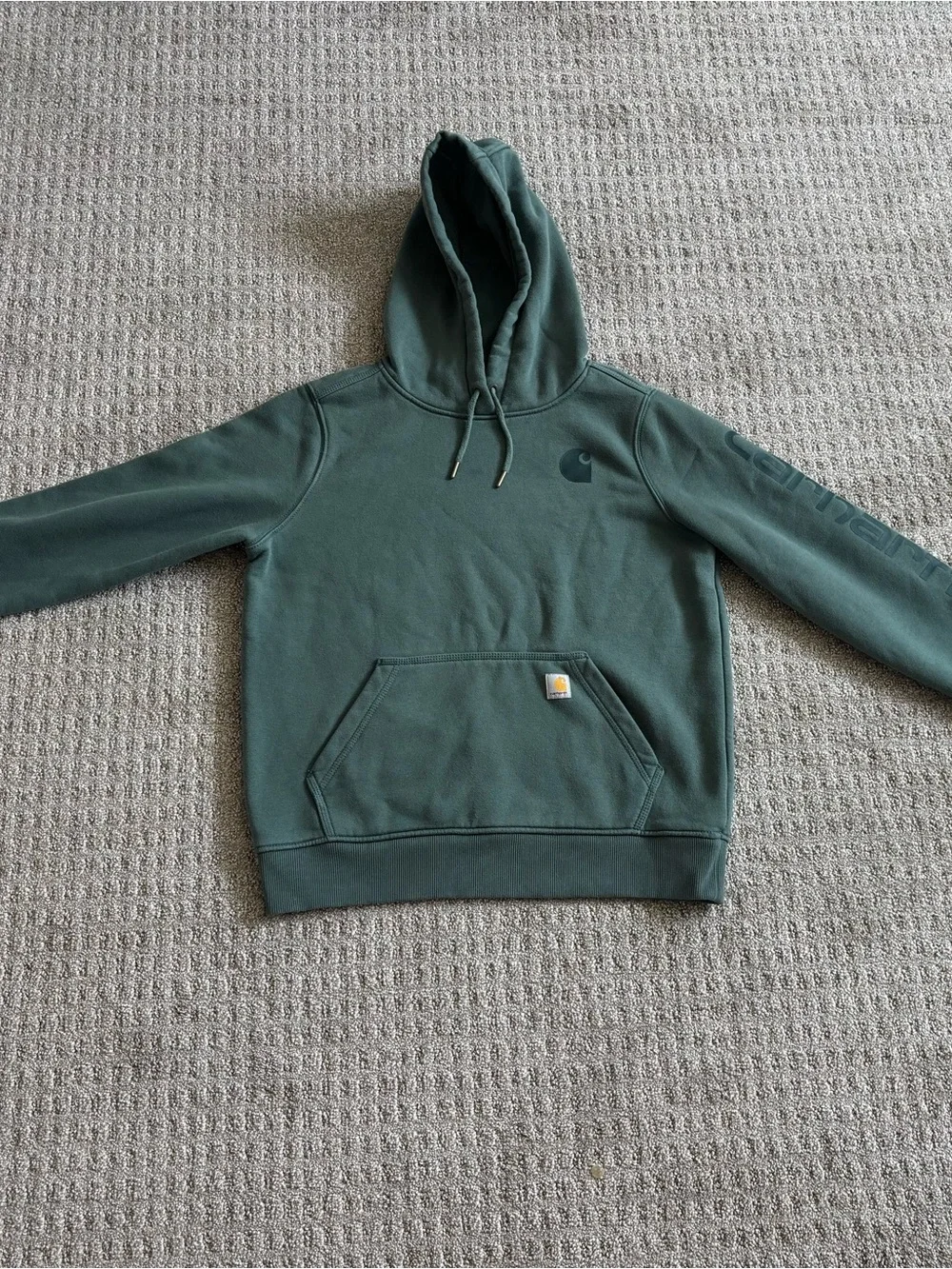 Carhartt Men's Dark Green Crewneck Hoodie